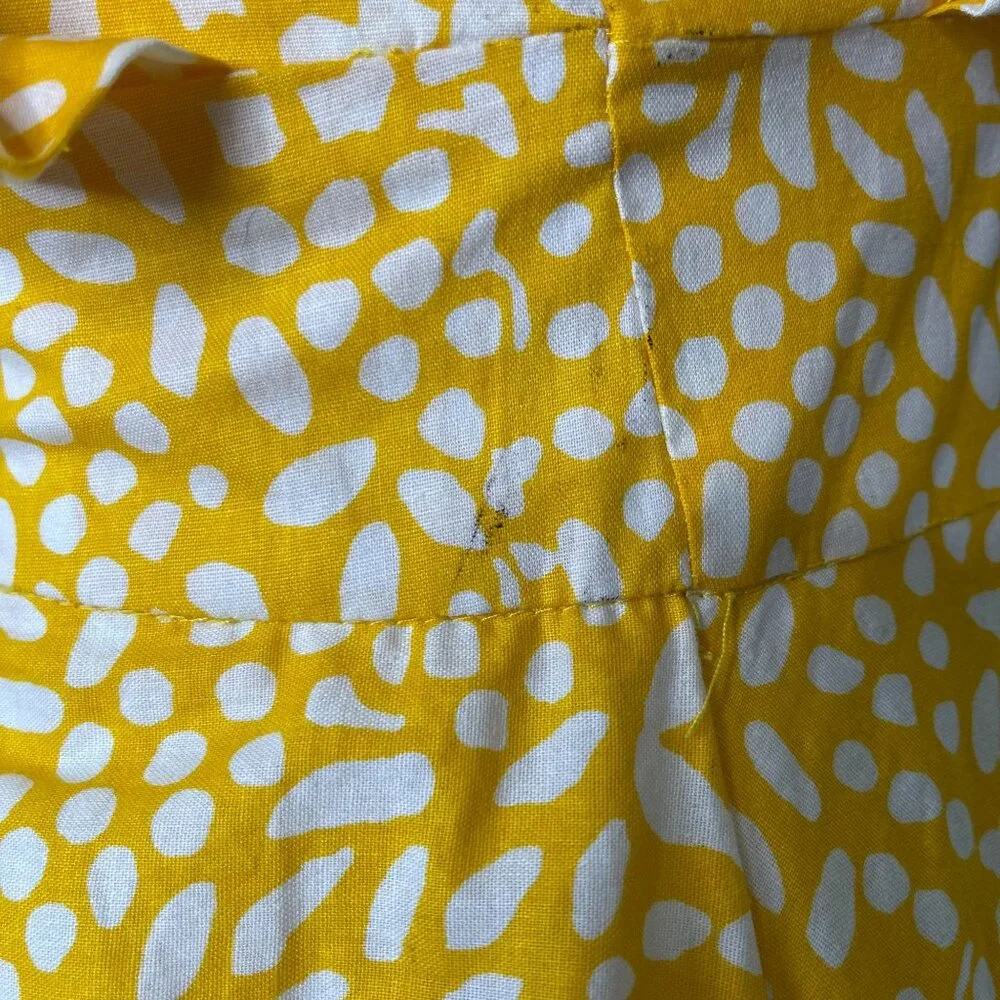SIKA by Anthropologie Women's Yellow Marigold Ruffled Maxi Dress Size 4P - Picture 13 of 16